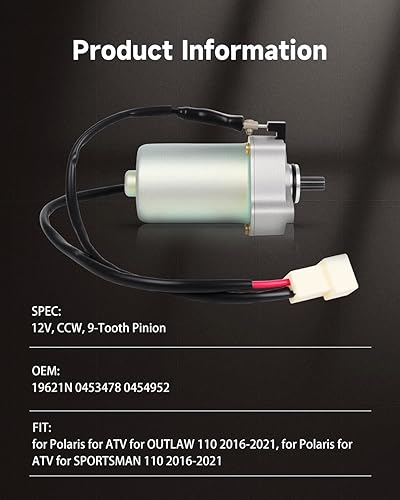 Miniatura 9 de OCPTY Ajuste de arranque para issan Altima/Sentra 2.5L w/at 2002 2003 2004 2005 2006 2007 M0T60781 SR2283X 17835N