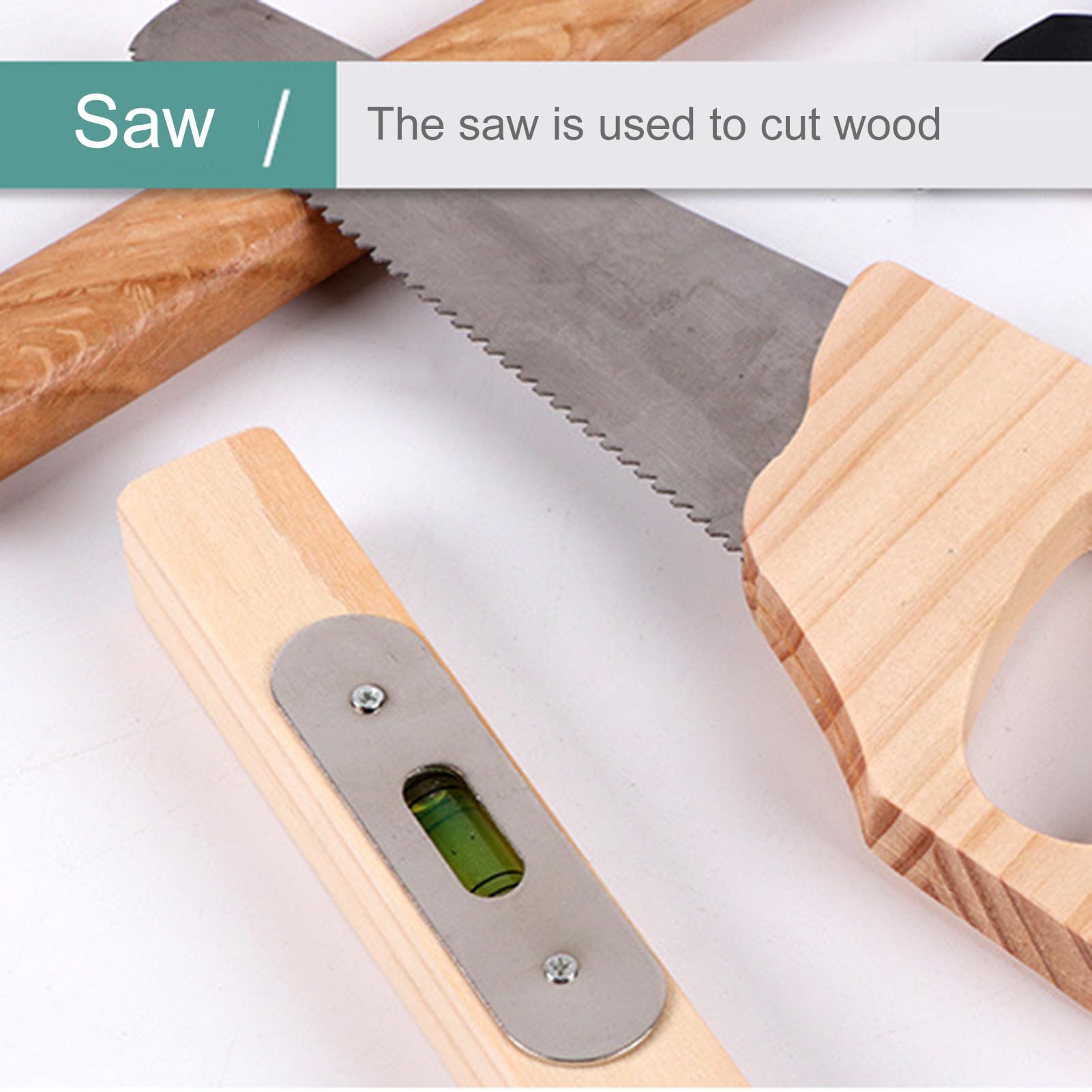 Holzwerkzeugset für Kinder,Kinderwerkzeugset Holz-Werkzeugbank für | Holz-Kinder-Reparatur-Werkzeugkasten, Spielzeug für , Kinder, Kleinkinder, Mädchen