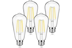 4-Pack E26 LED Edison Bulbs: Illuminate Your Space with Vintage Charm
