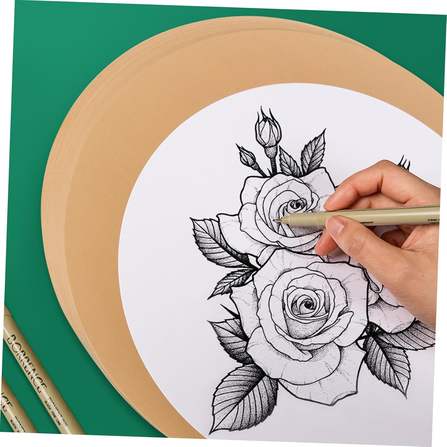 JEWEDECO 50pcs Drawing Paper Cards Smooth Art Cardboard for Mandala Painting for Boys and Girls and Beginners Premium Sketch Paper for Creative Crafts