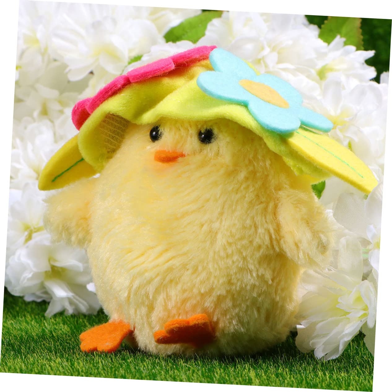 GLEAVI 3pezzi Pollo Forma Pasqua Bambola Decorazione Adorabile Bambola Pollo Pasqua Decorazione Festiva