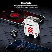 GravaStar Sirius P5 Bluetooth Fülhallgató - Cserélhető Mecha Töltőtokkal, 40 Órás Üzemidő, IPX4 Vízállóság, 12mm Meghajtók, Sci-Fi Dizájn 6