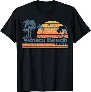 Venice Beach Florida Vintage Spring Break Vacation Retro T-Shirt