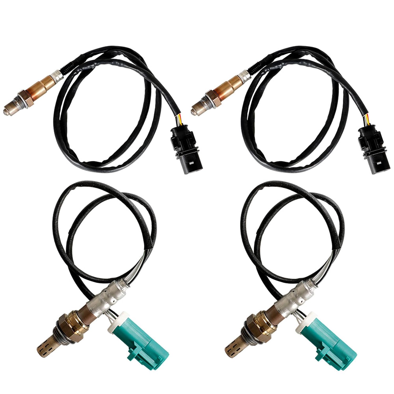 4PS O2 Sensor Upstream and Downstream Replacement for F150 5.4L 2009-2010 Replacement for F150 6.2L 2010 8F9Z9F472C 8F9Z9F472D