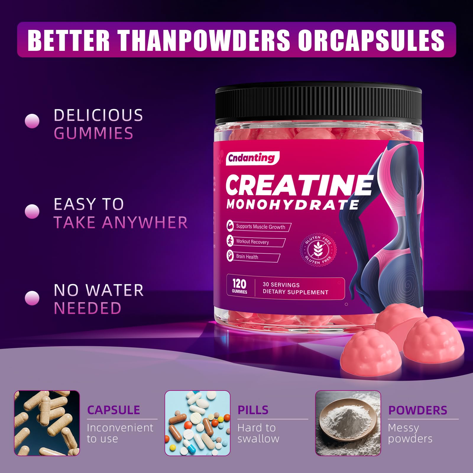 Creatine Monohydrate Gummies for Women & Men — Amazon image 4