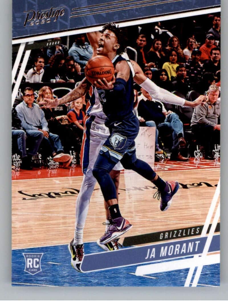 2019-20 Panini Chronicles Prestige Basketball #61 Ja Morant Memphis Grizzlies Official NBA Trading Card From Panini America