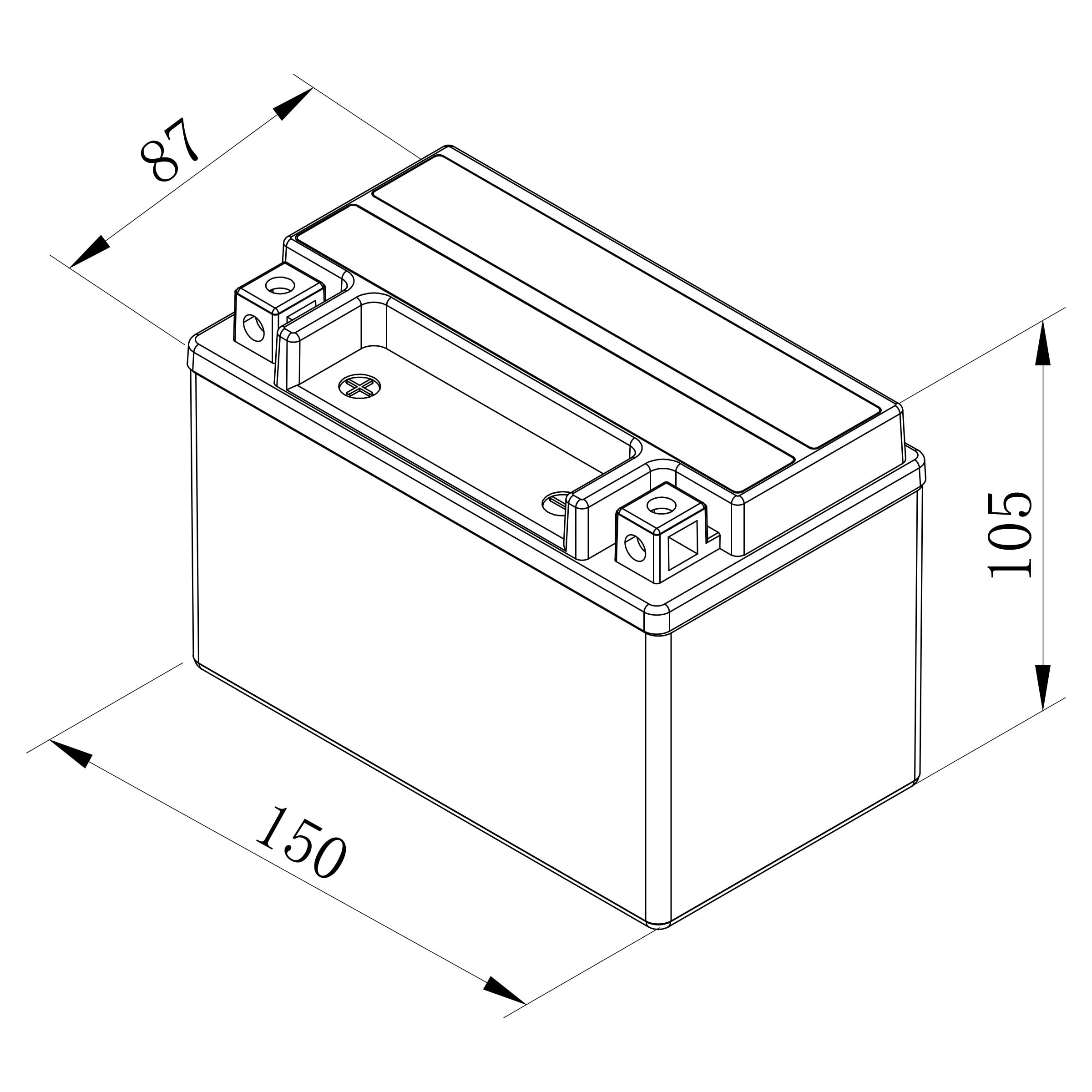 Bosch FA102 - AGM-Motorradbatterie - 12V 120A 8Ah - Geeignet für Motorräder, Motorräder, Enduros, Roller, Quads, Jetskis - Kompatibel M6010, BTX9-BS, BTX9