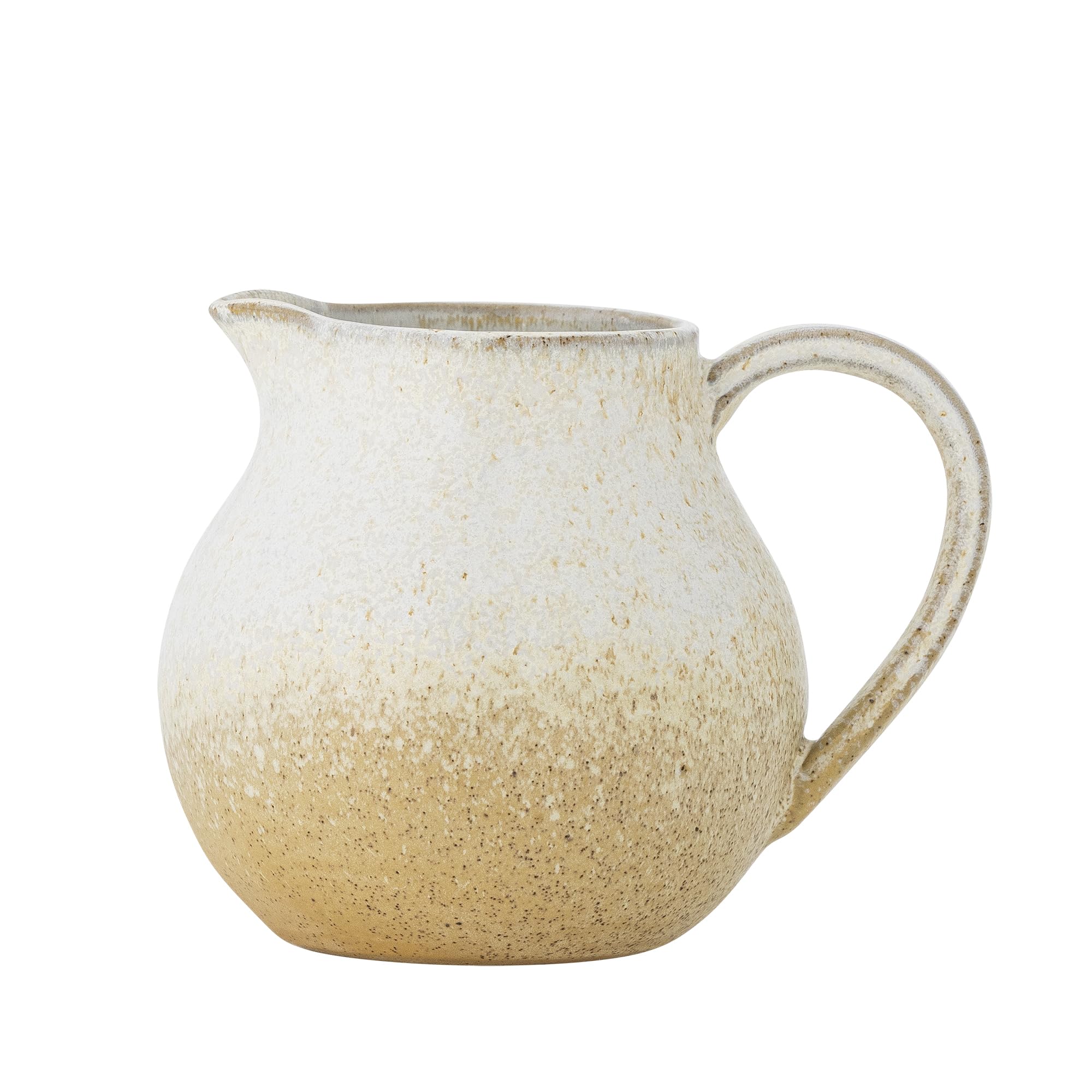 Bloomingville Milchkännchen aus Steingut - Paula-Serie, dekoratives Design, ca. 435 ml