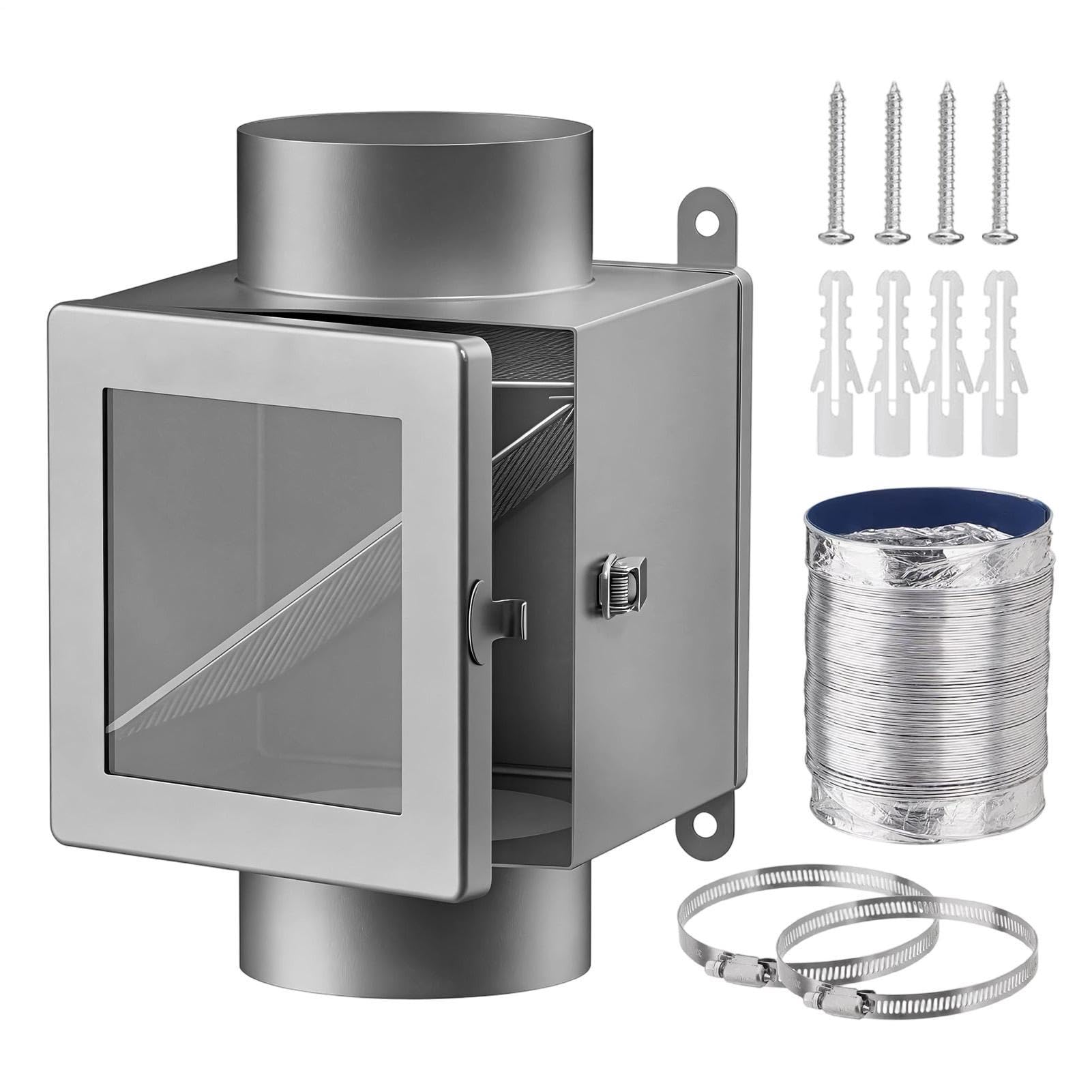 Raccogli pelucchi per asciugatrice - Scatola raccogli pelucchi per accessor | Scatola Per Lanugine Di Sfiato Della Fiamma Con Rete In Acciaio Inossidabile Per La Lavatrice Per Il Lavaggio Dei Vestiti Del