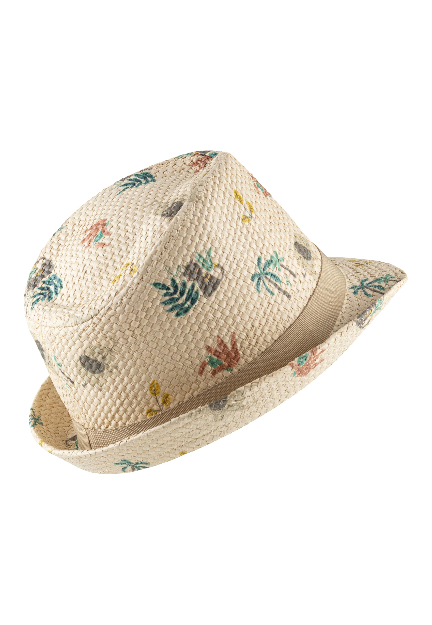 Sterntaler Strohhut Mit Ripsband Bedruckt Mit Safari Tieren - Chapeau - Garçon