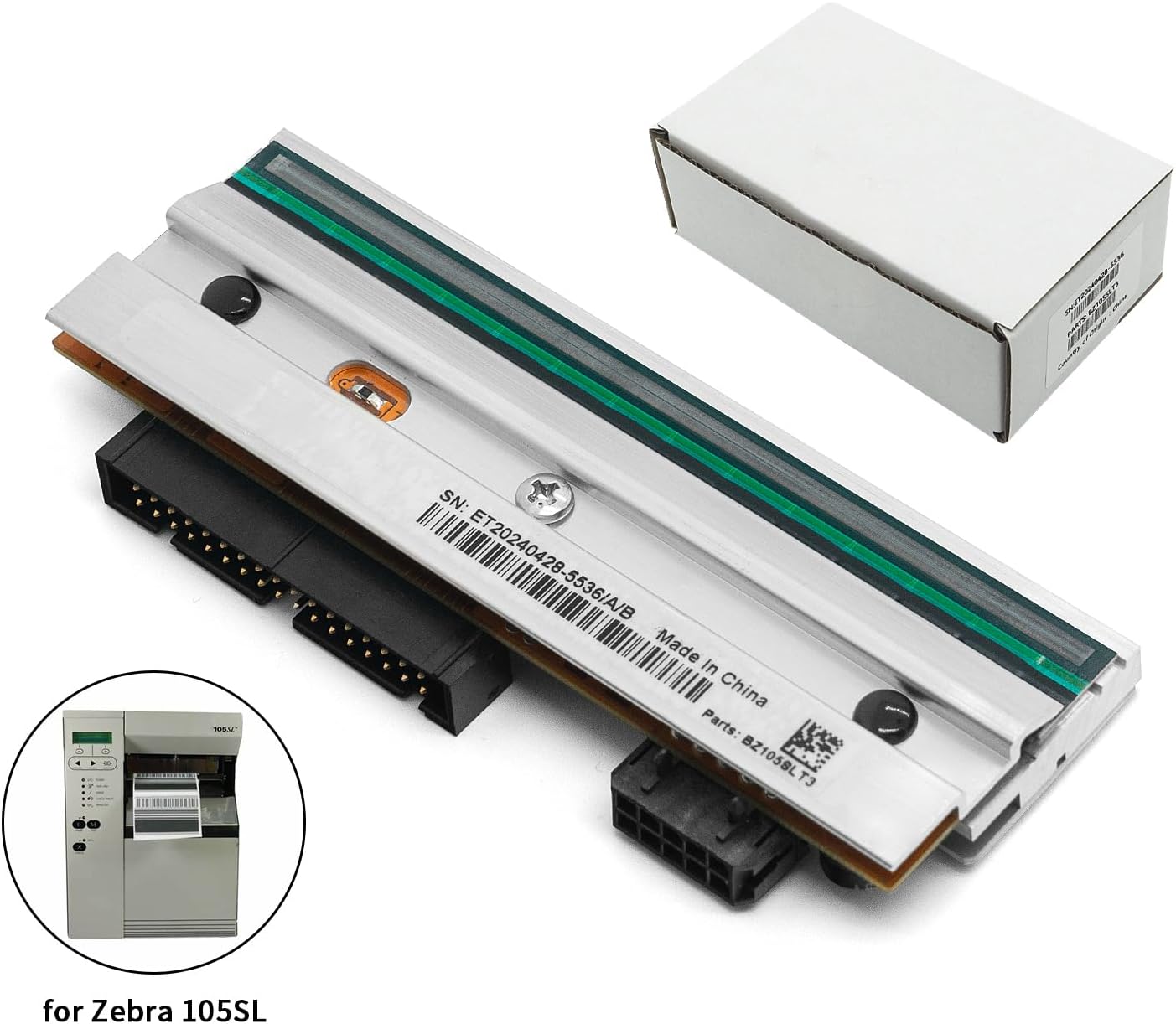 Printhead Replacement for Zebra 105SL Thermal Label Printer,300 dpi,P/N:32433M