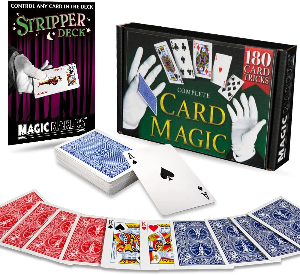 Magic Makers Complete Card Magic 180 Card Tricks & Professional Routines Card Tricks for Beginners to Advanced Levels