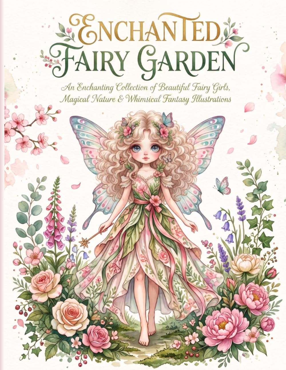 Enchanted Fairy Garden: An Enchanting Collection of Beautiful Fairy Girls, Magical Nature & Whimsical Fantasy Illustrations