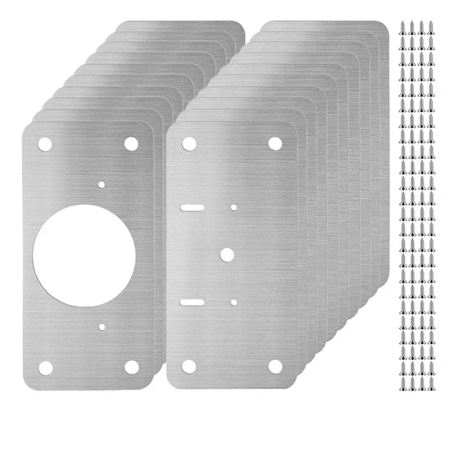2/4/6/10pcs Stainless Steel Cabinet Hinge Door Hinge with Hole(B- 10sets)