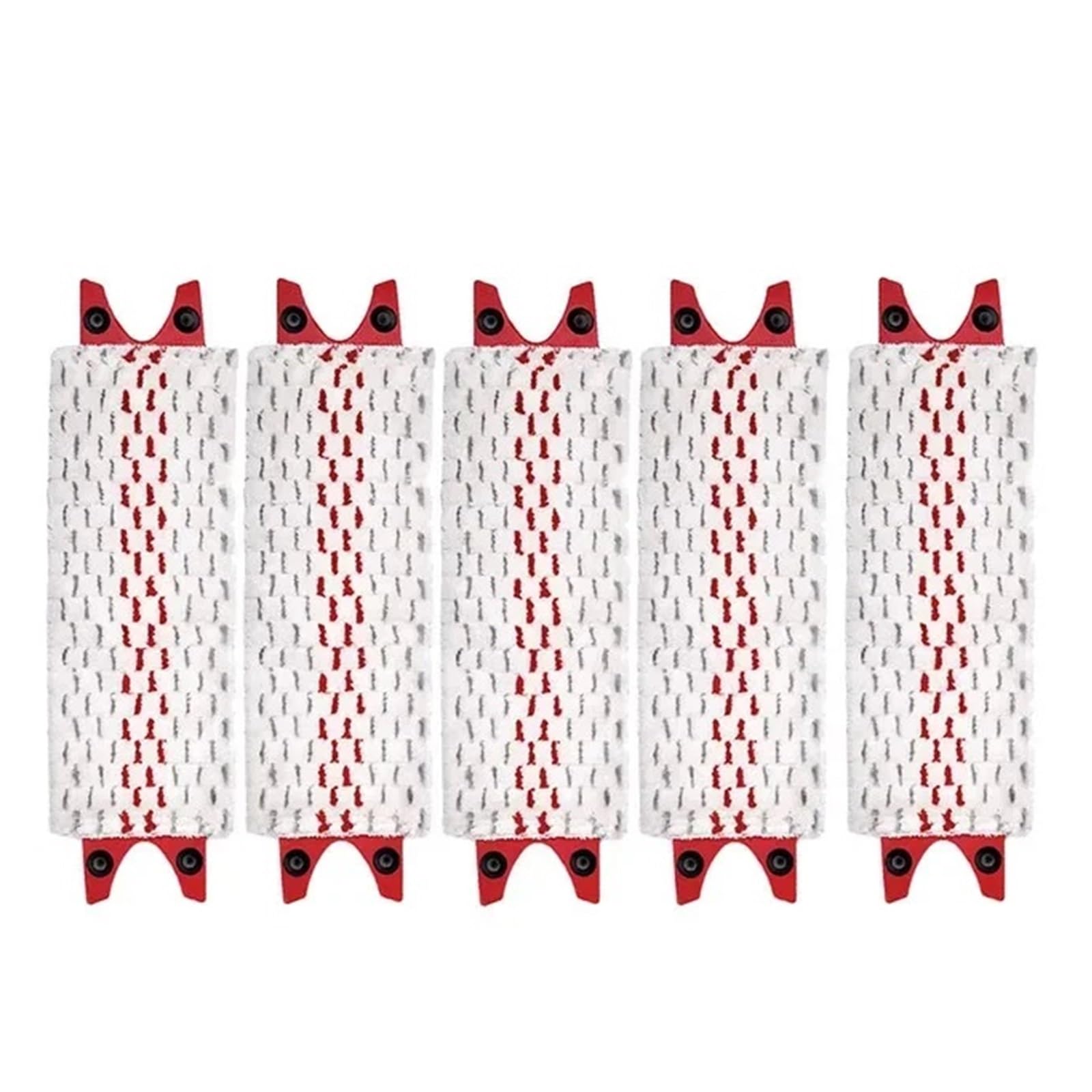 Cuscinetti for mocio in microfibra, ricambio riutilizzabile for panno piatto, lavabile in lavatrice ad asciugatura rapida(White)