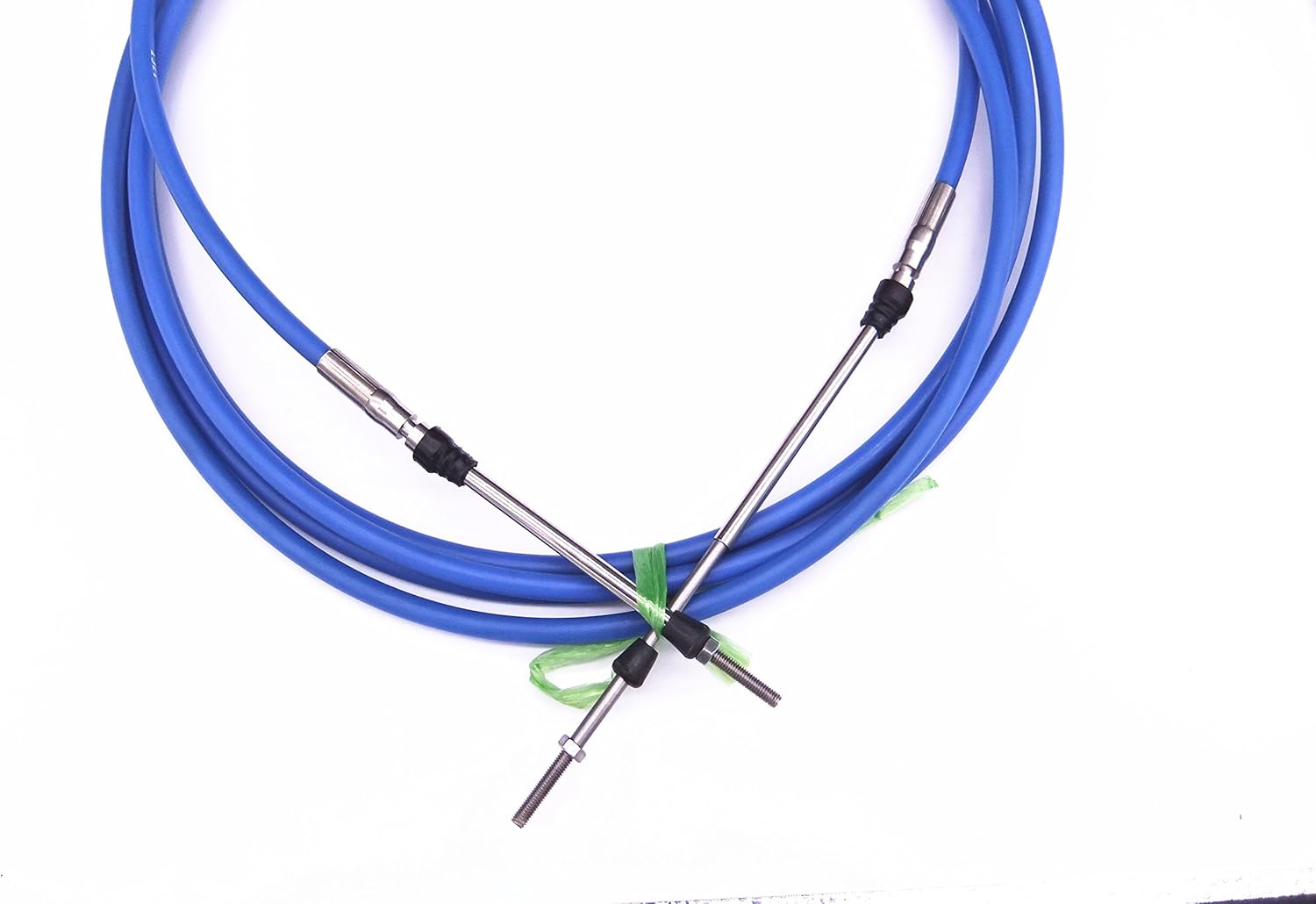 ABA-CABLE-18-GY Outboard Engine Remote Control 33C Throttle Shift Cable 18ft for Yamaha Boat Motor Steering System 5.486m Blue, Universal type 3300/33C