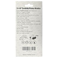 Vista 3 de Cuchillas de repuesto portátiles de carburo de tungsteno de 3-1/4 pulgadas (3.228 in) para MAKITA, Bosch, DeWalt, Black&Decker, Ryobi