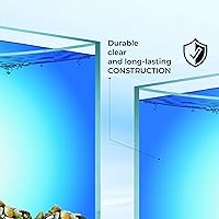 Vista 3 de Skywin Betta Fish Tank - 1.71 galones, acuarios de peces beta de acrílico, pecera de esquina, tanque de peces pequeño para peces de la vida real