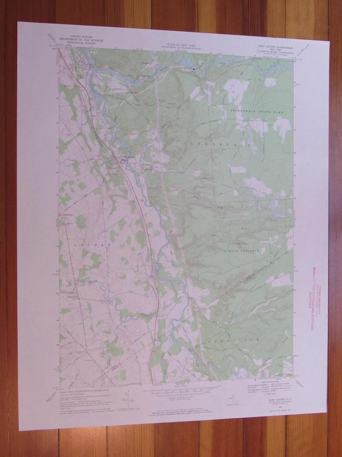 Port Leyden New York 1970 Original Vintage USGS Topo Map Collectibles & Fine Art