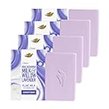 Plant Milk Cleansing Bar Soap Macadamia Milk & Willow Lavender Serenity Seeker 4 Count for Moisturized Skin Gentle Cleanser, No Sulfate Cleansers or Parabens, 98% Biodegradable Formula 5 oz
