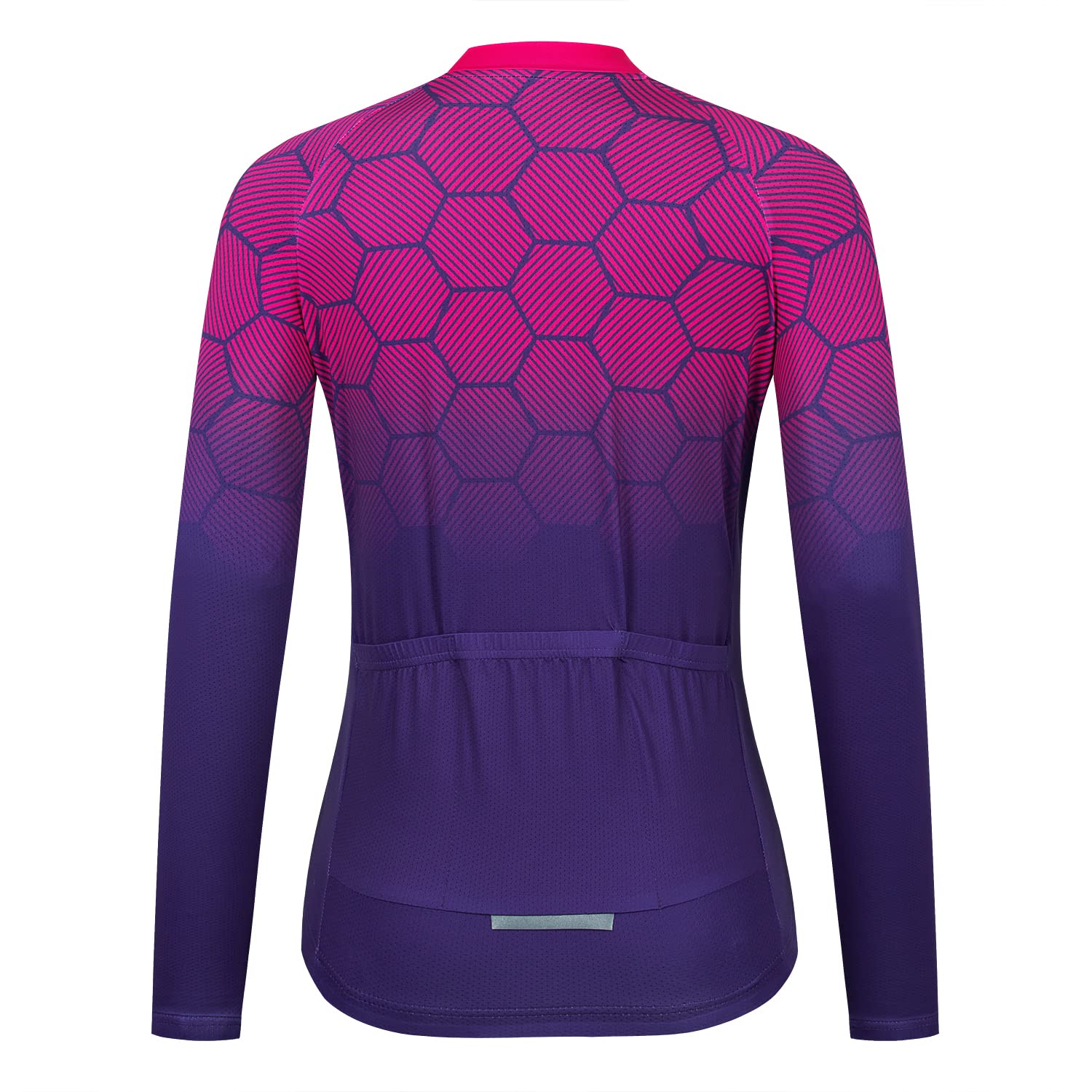 HimyBB Women Cycling Jersey Pro Team Long Sleeve Bike Shirt Tops UPF 50+ Sun Protection XXL