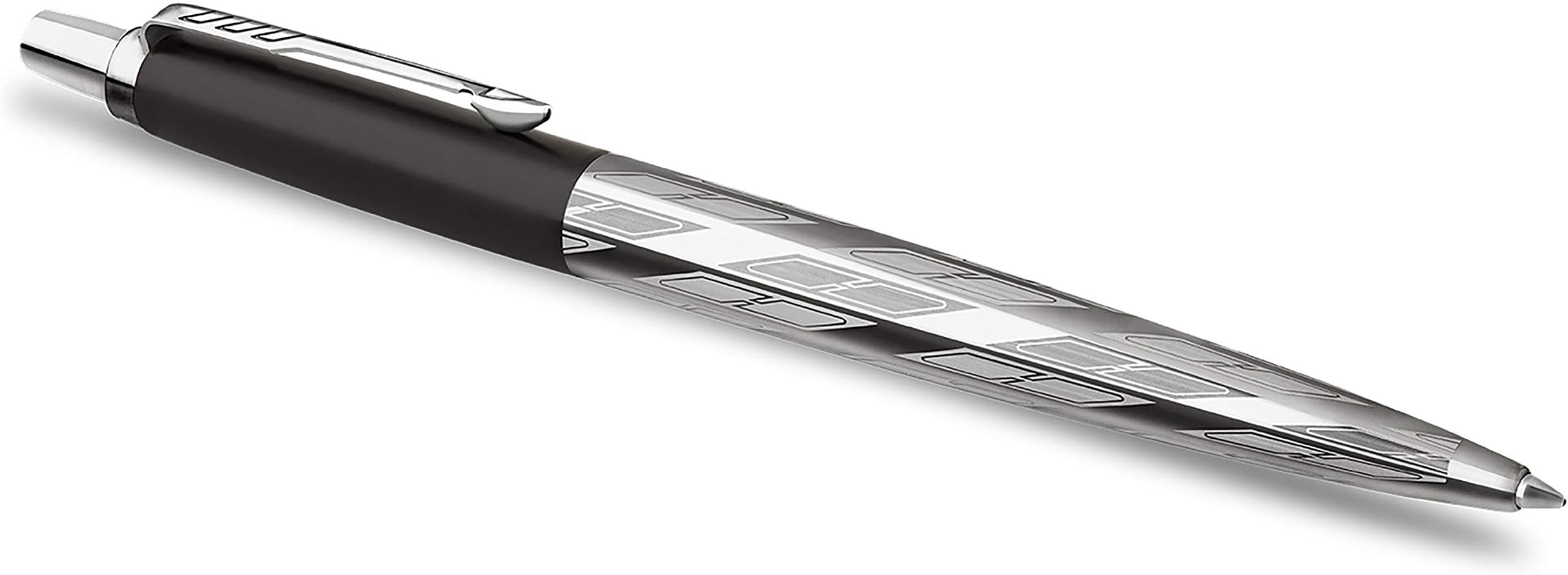 PARKER Jotter Special Edition Ballpoint Pen, Black Postmodern, Medium Point (0.7mm) Blue Ink, Gift Box (2025829)