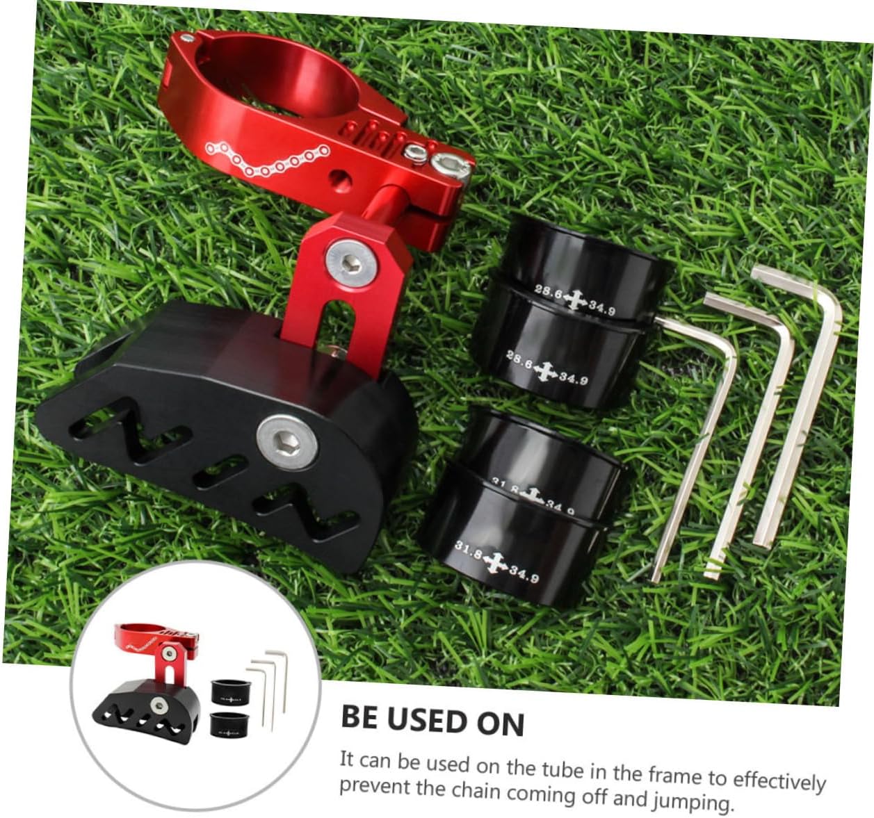 Toyvian 1Set Bike Chain Stabilizer Folding Chain Tensioner Single Disc Chain Deflector Lightweight Sturdy Design for Mountain Biking Prevents Chain Drop Bumping