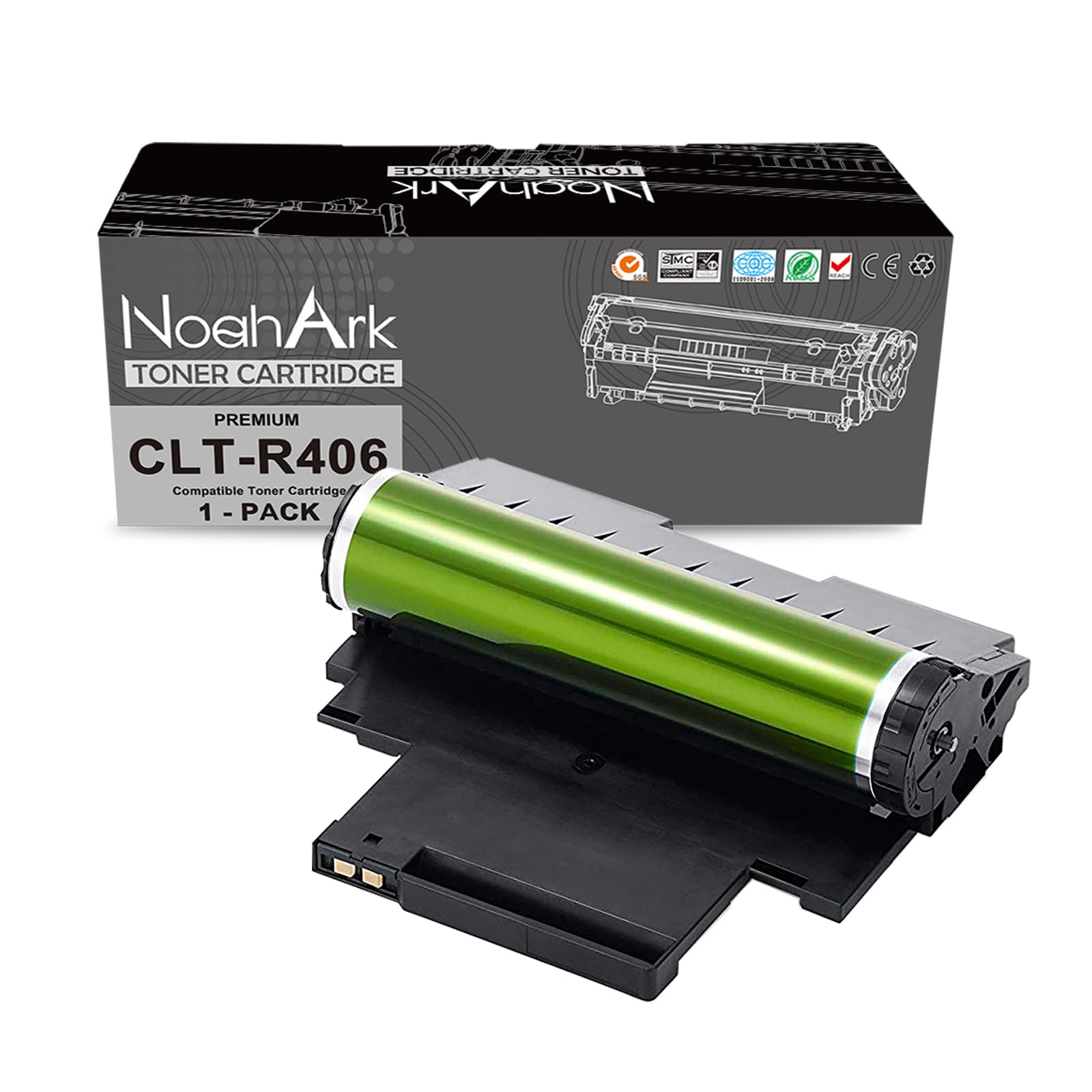 NoahArk Compatible para CLT-R406 R406 CLT-R404 Unidades de Tambor Reemplazo para Samsung C410W CF460FW C460W CLP-360 CLP-365 CLX-3305 CLP-365W CLX-3305FW CLX-3300 CLX-3305FN CLX-3305W CLX-3305N (N+C)