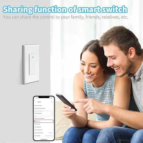 Miniatura 8 de Paquete de 2 interruptores de luz inteligentes (botón), interruptores de luz WiFi inteligentes dobles, interruptor inteligente compatible con Alexa
