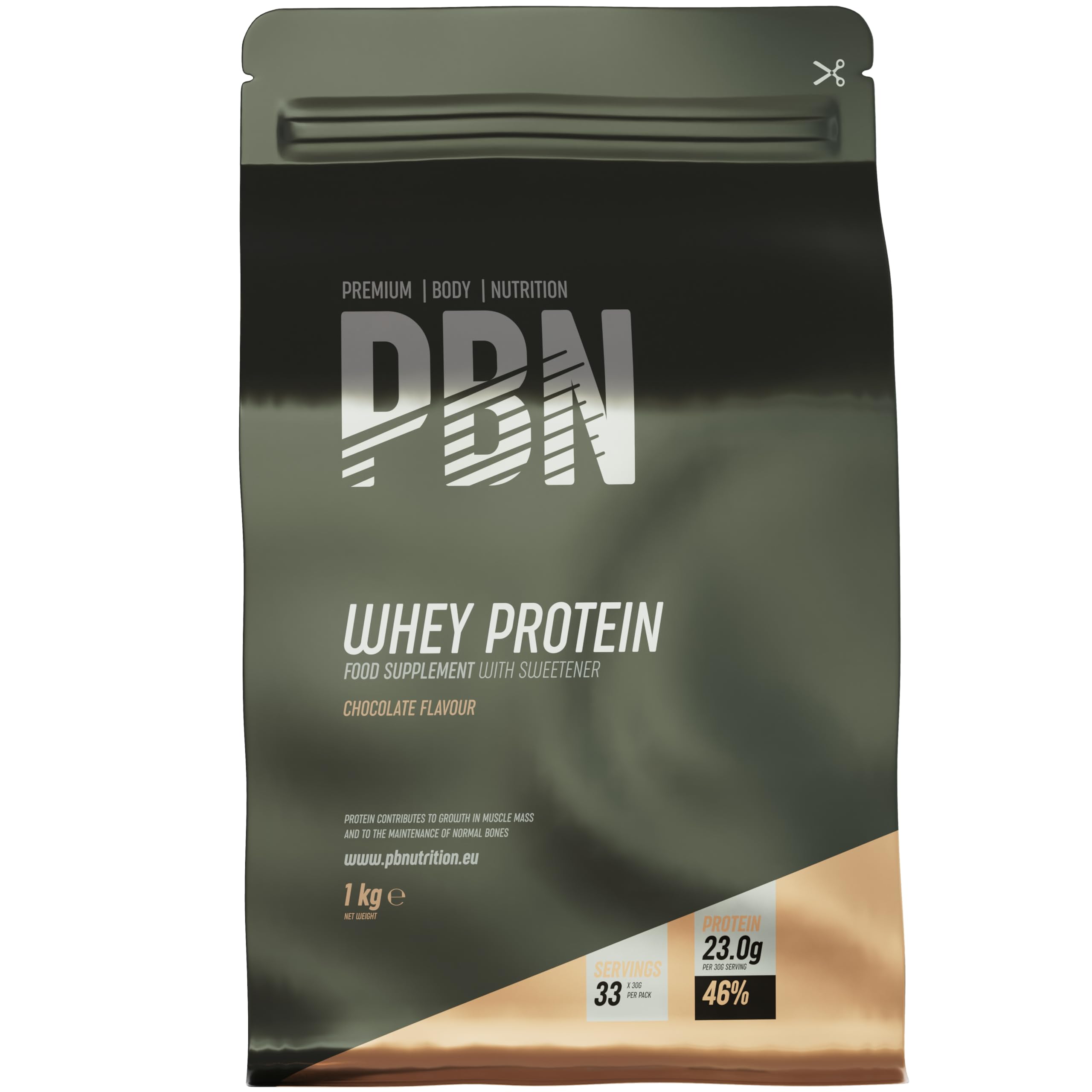 PBN - Premium Body Nutrition Whey Powder Powder 1kg Chocolate