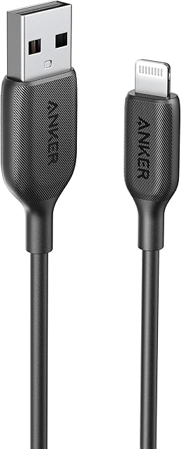 Anker Powerline III Lightning Cable 3Foot, MFi Certified for iPhone 11,X, Xs, Xr, Xs Max, 8, 8 Plus, 7, 7 Plus, 6, 6 Plus and More, Ultra Durable (Black)