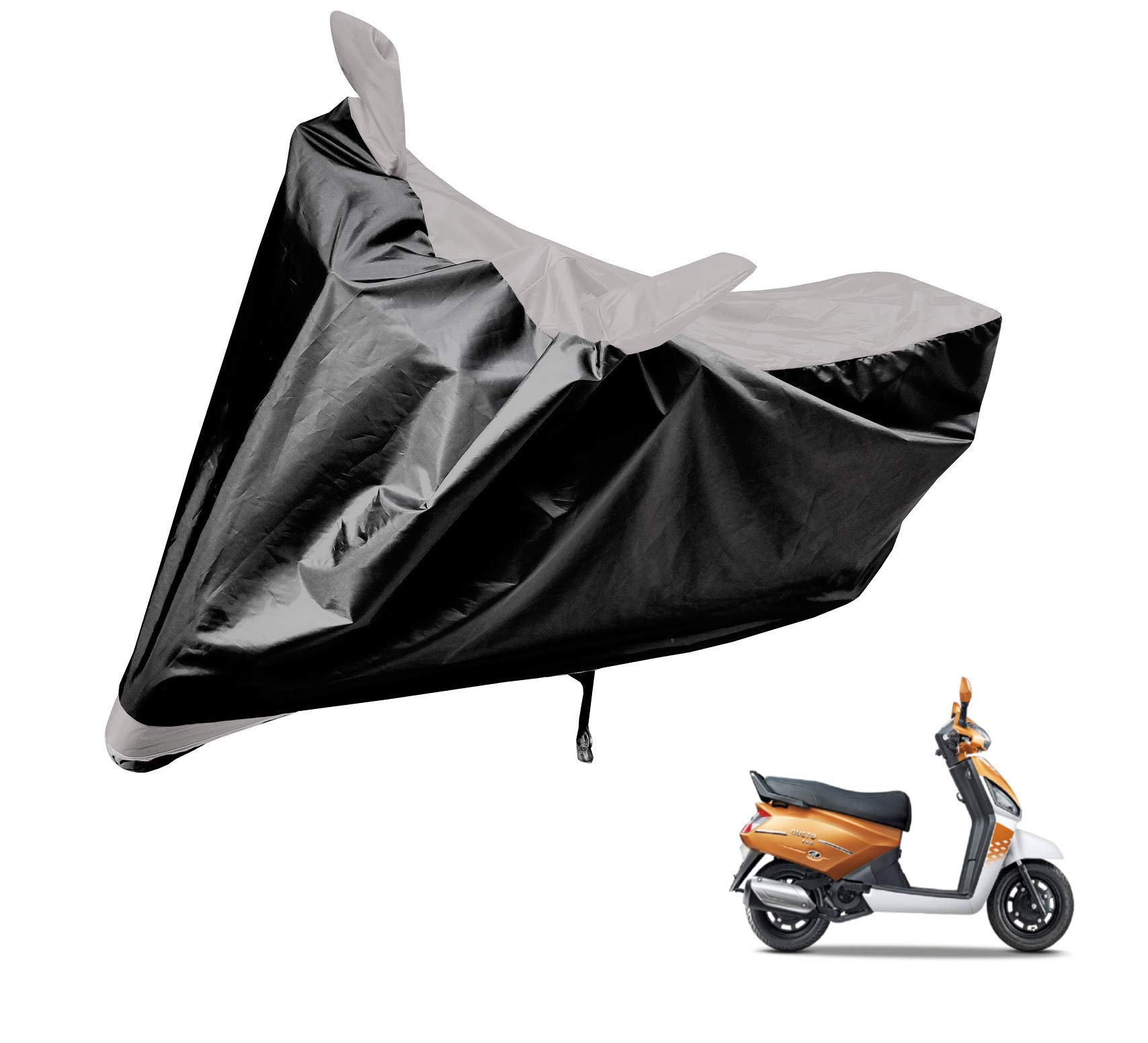 Auto Hub Mahindra Gusto Bike Cover Waterproof Original/Gusto Cover Waterproof/Gusto Bike Cover/Bike Cover Gusto Waterproof/Gusto Body Cover/Bike Body Cover Gusto (Black, Silver Look) (B074KHQ4F4) Amazon Price History, Amazon Price Tracker