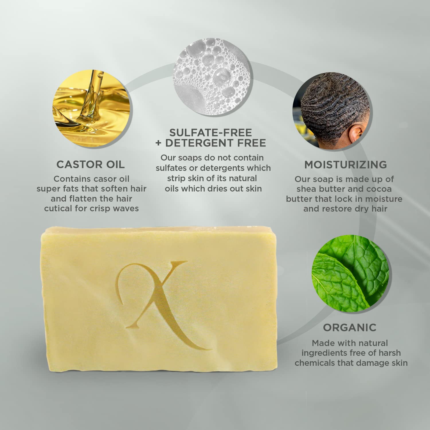 Xotics Spinners Wave Bundle (Spinners 360 Wave Glaze & Spinners Natural Wave Soap Bar)