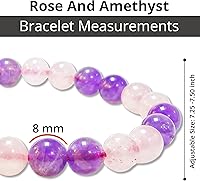 Vista 95 de Pulsera de turmalina negra, pulsera de cristal curativo natural para mujeres y hombres, pulsera de cuentas redondas de 0.315 in para espiritual