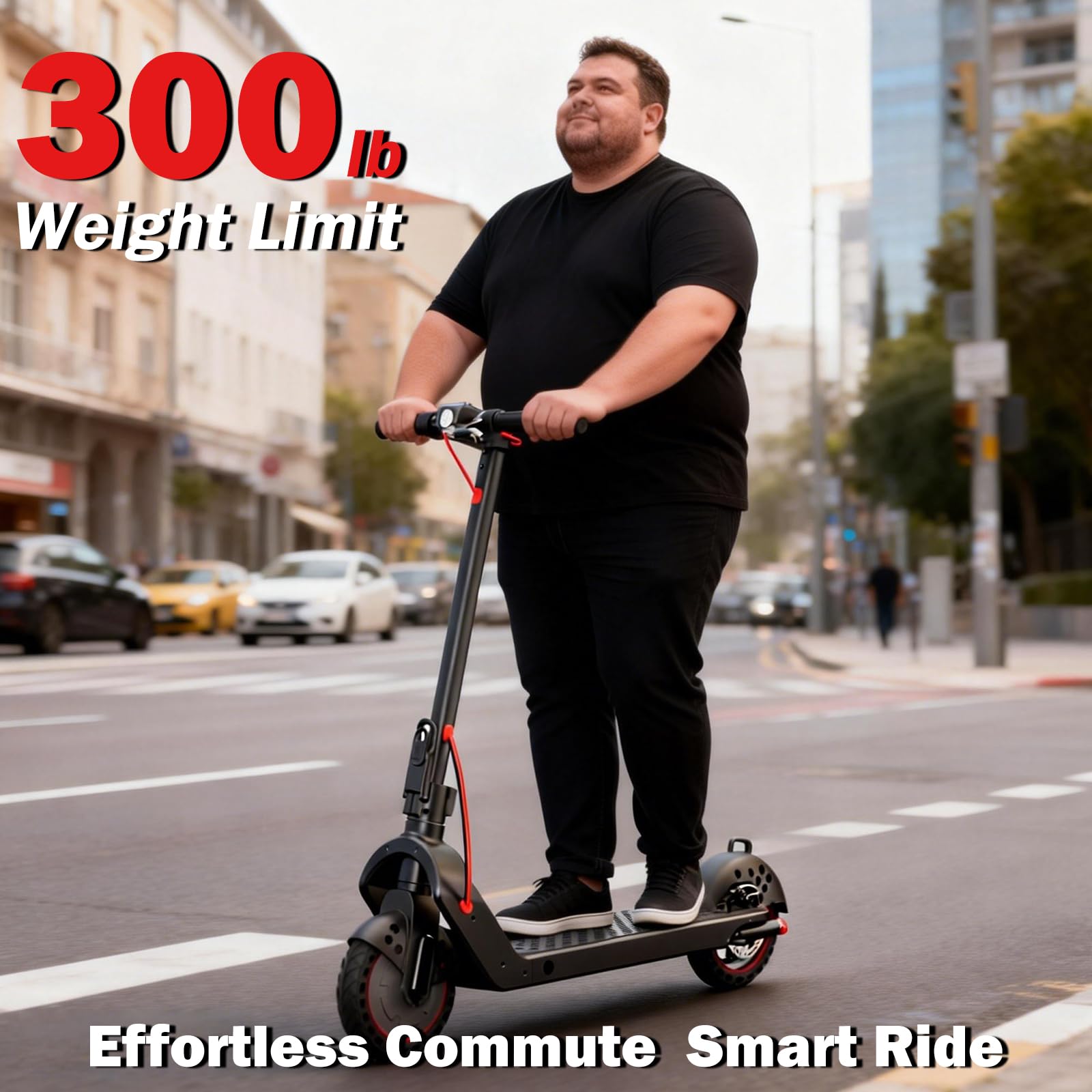 UrbanFish Electric Scooter for Adult 350W 500W 8 5 Tires 21 Miles Range 16 19 Mph Folding E-Scooter — view 6