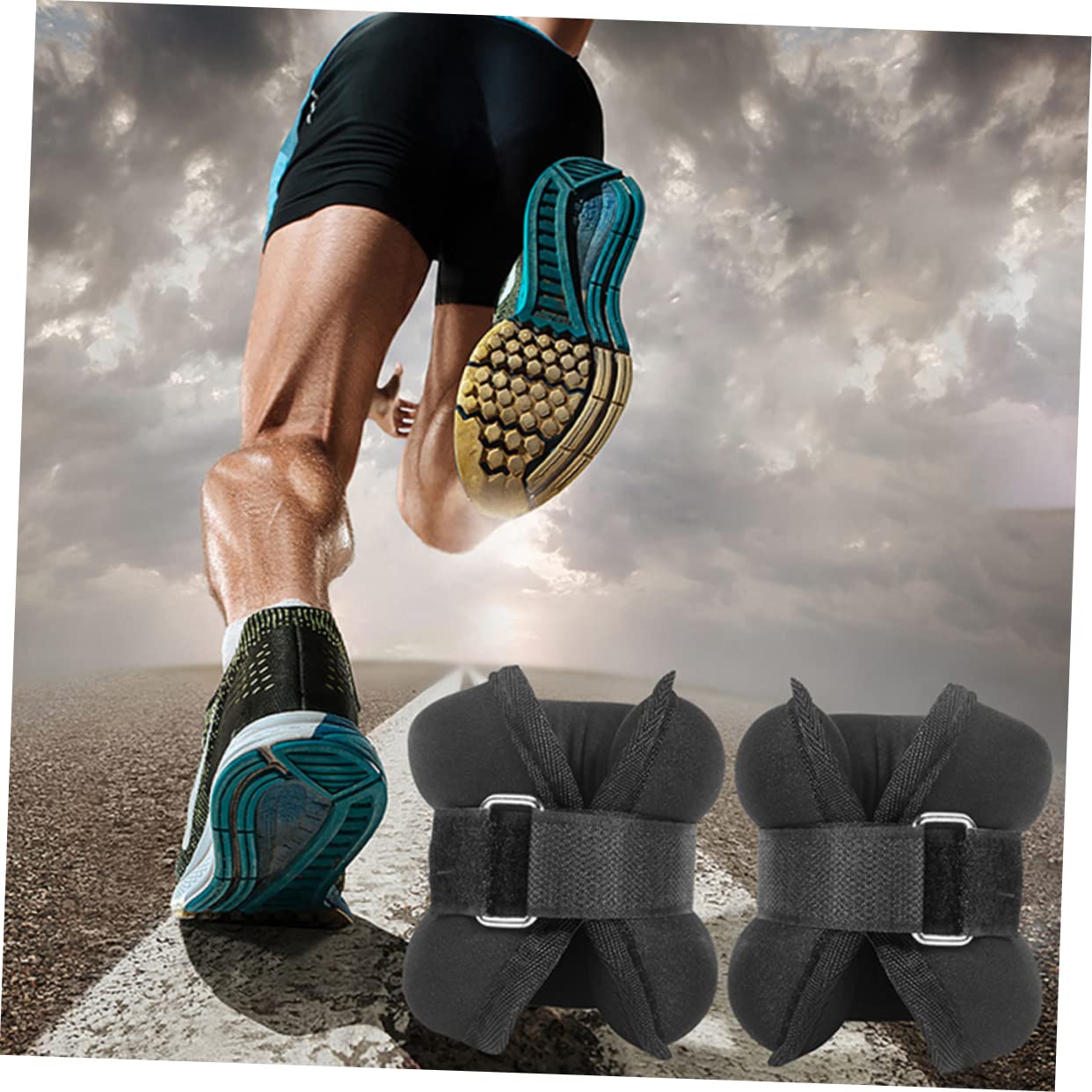 Anneome 1paio Pesi Per Caviglie e Polsi Regolabili Per Allenamenti Di Fitness Jogging e Aerobica Resistente e Portatile