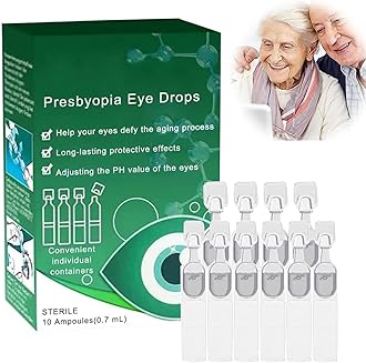 Optivipro Presbyopia Eye Drops, Presbyopia VisionRestore Eye Drops, VisionRestore Eye Drops, Lubricant Eye Drops, Effective Solution for Cataracts & Dry Eyes (1box)