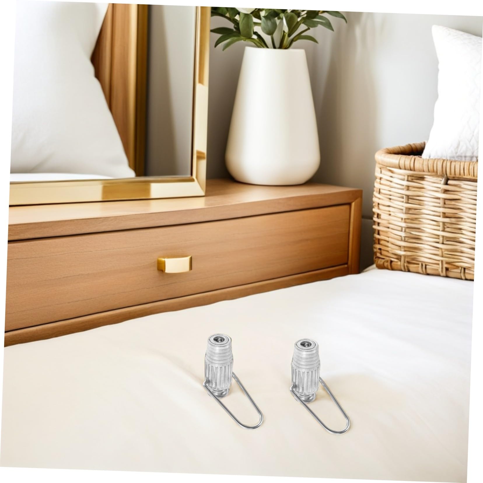 Wäscheleinenspanner aus Aluminiumlegierung für Draht | Silber, zur Einfachen Justierung der Leine, für Balkon und Terrasse, 6 Stück-pack