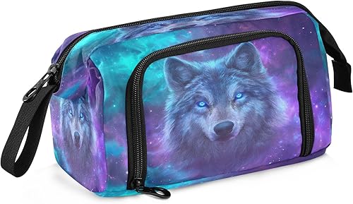 Miniatura 9 de SUABO Estuche para lápices de gran capacidad, bolsa de pantera negra rugiente, estuche para lápices, caja de papelería, bolsa de maquillaje