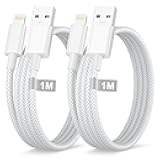 USB to Lightning Cable 3ft 2pack, Apple MFi Certified iPhone Charger Cord Lead Nylon Braided Car Fast Charging Lightning Cable Apple Charging Cord for iPhone 14 13 12 11 Pro Max XS X 8 7Plus 6 SE iPad
