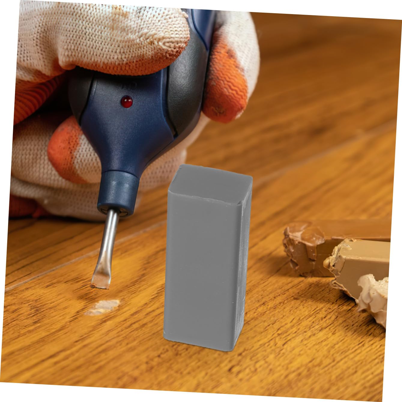 Kit Riparazione Parquet e Laminato in Cera per Graffi | Uso Domestico per Superfici Varie, Accessori Riscaldatore, Portatile e Resistente All'usura