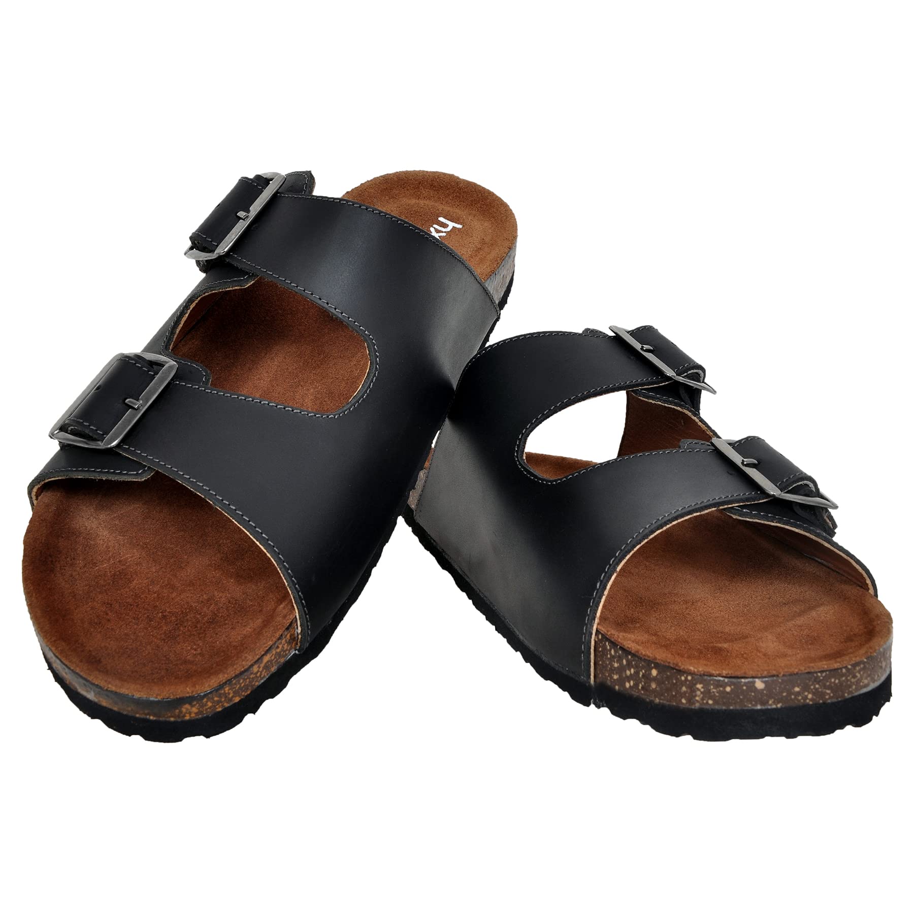 Genuine Waxy Leather Slipon Adjustable Sandals for All Day & Ethnic Wear-image-0