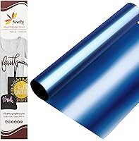 Vista 1 de Firefly Craft - Lámina de vinilo elástico para transferencia de calor, HTV metálico, para planchar para usar con Cricut y Silhouette, para prensa