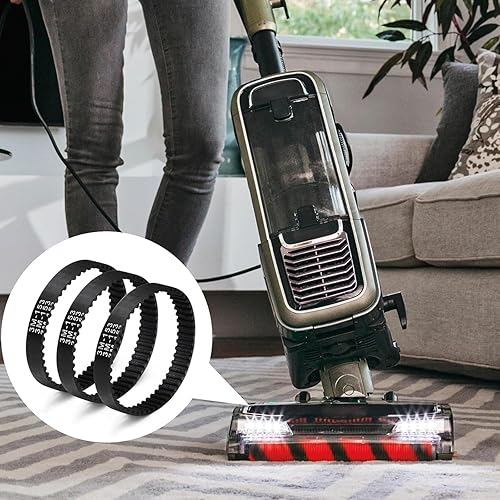 Miniatura 6 de 3 piezas de repuesto de correa de cepillo frontal suave 153-3GT-8 para aspiradora Shark AZ1002 AZ1000 AX950 AX951 ZU782