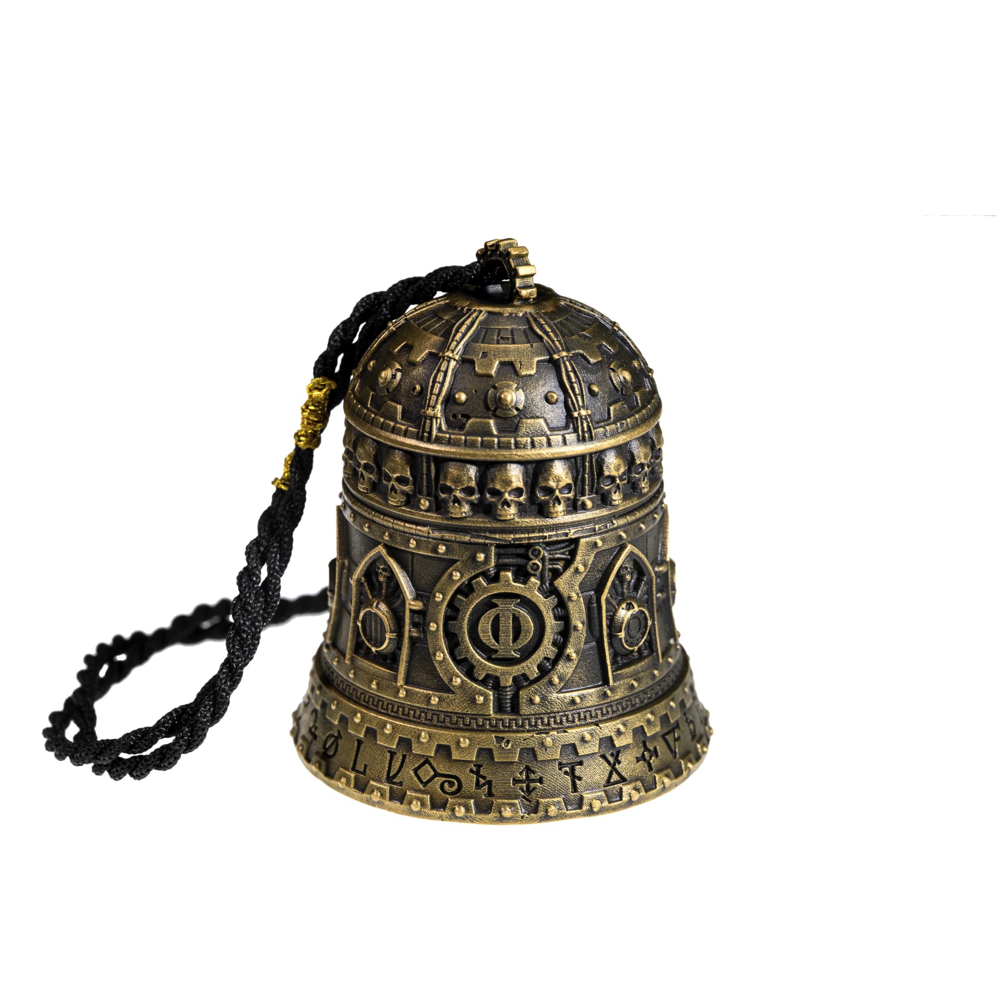 Starforged Warhammer 40K Domination Bell of Ominissah Adeptus Mechanicus Kupfer Anhänger Sonstiges Schwarz Geflochtenes Seil