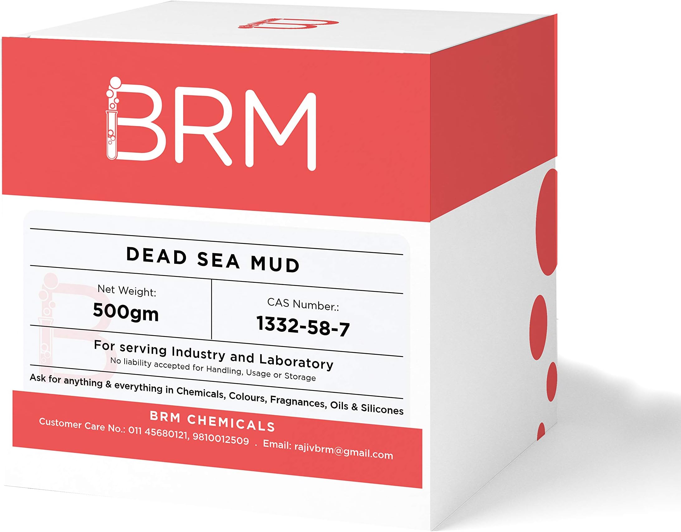 Dead Sea Mud Clay Powder - 500 Grams Bulk For Facemask, DIY Beauty Products, Make Up, Cosmetics, Soap Making & Personal Care For Face, Hair, Body