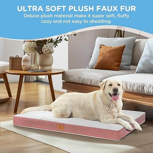 Miniatura 4 de Cama ortopédica para perros grandes, cama impermeable de lujo para perros con funda extraíble lavable y parte inferior antideslizante, tapete de