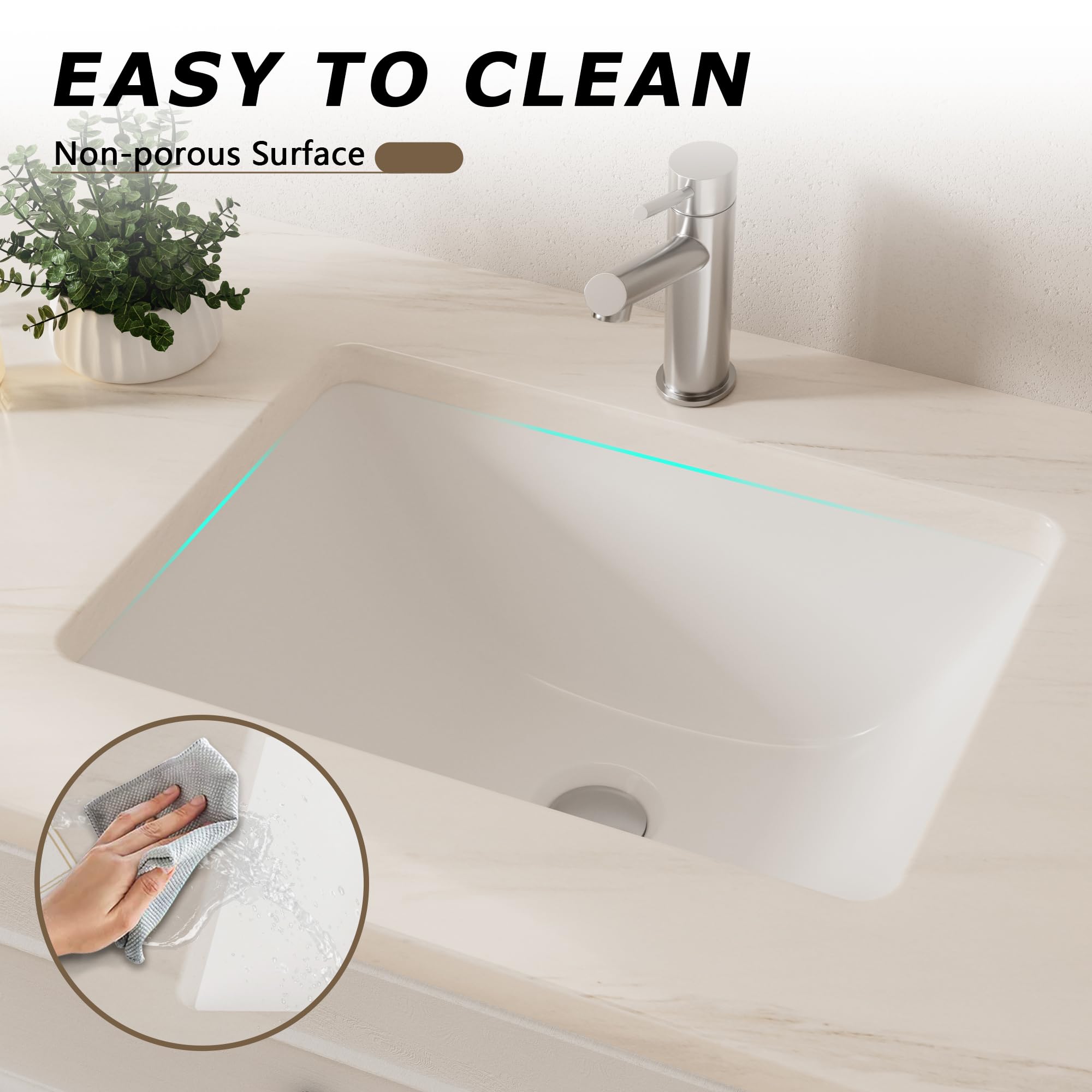 ラヴィページ Lavie Craft Undermount Bathroom Sink,18