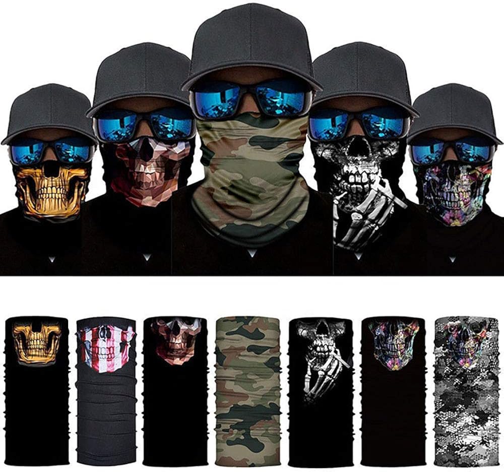 Miniatura 5 de VPK - Pasamontañas para el cuello, para motociclismo, pesca, ciclismo, sol y deportes