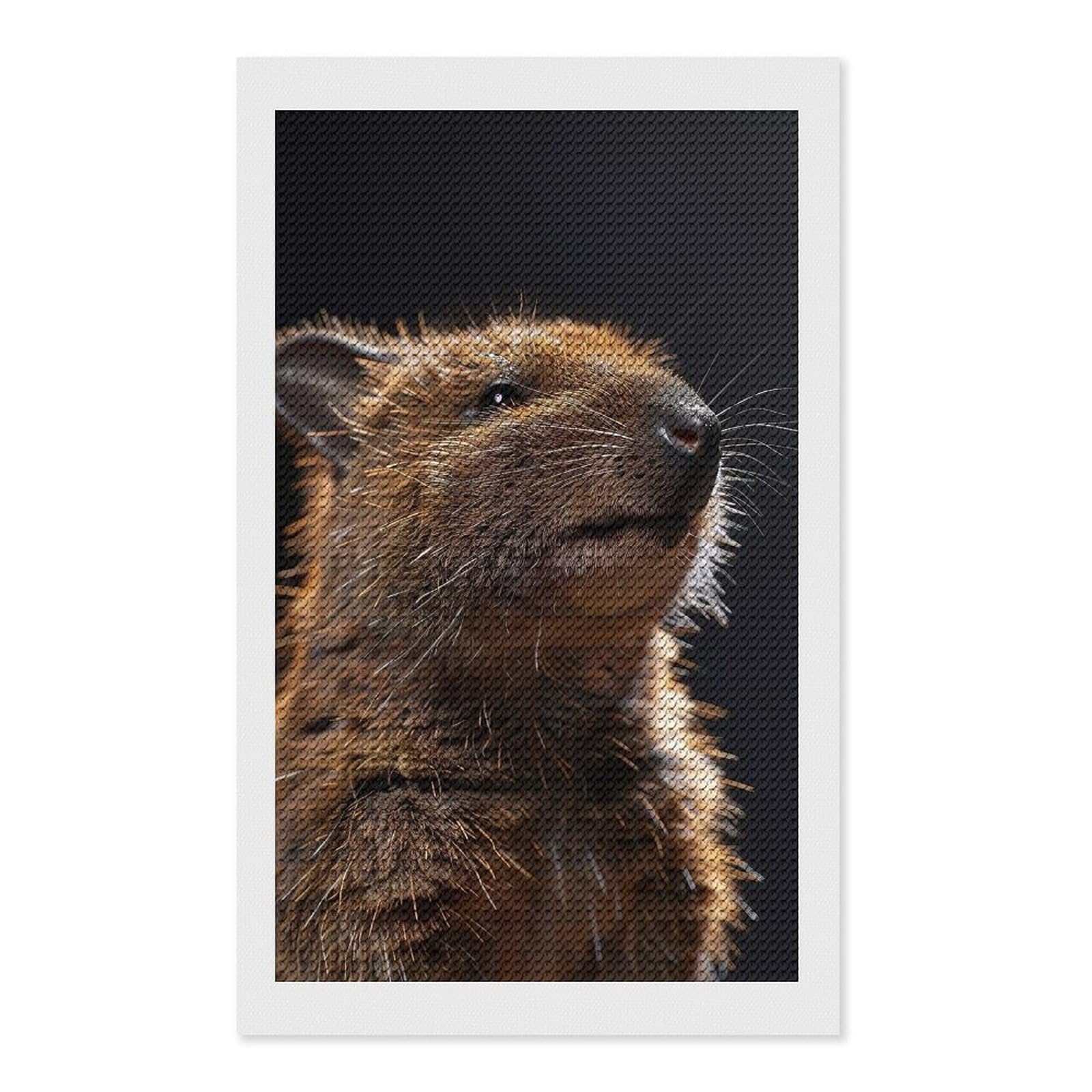 Junmoney Quokka Diamond Painting Canvas Kit 12"x20", Round Gems, Living Room Decor, Seasonal Gift Choice, Modern Decor